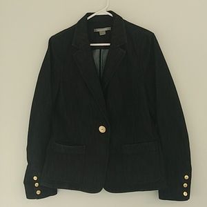 NWOT ELLEN TRACY Denim Blazer jacket size 8